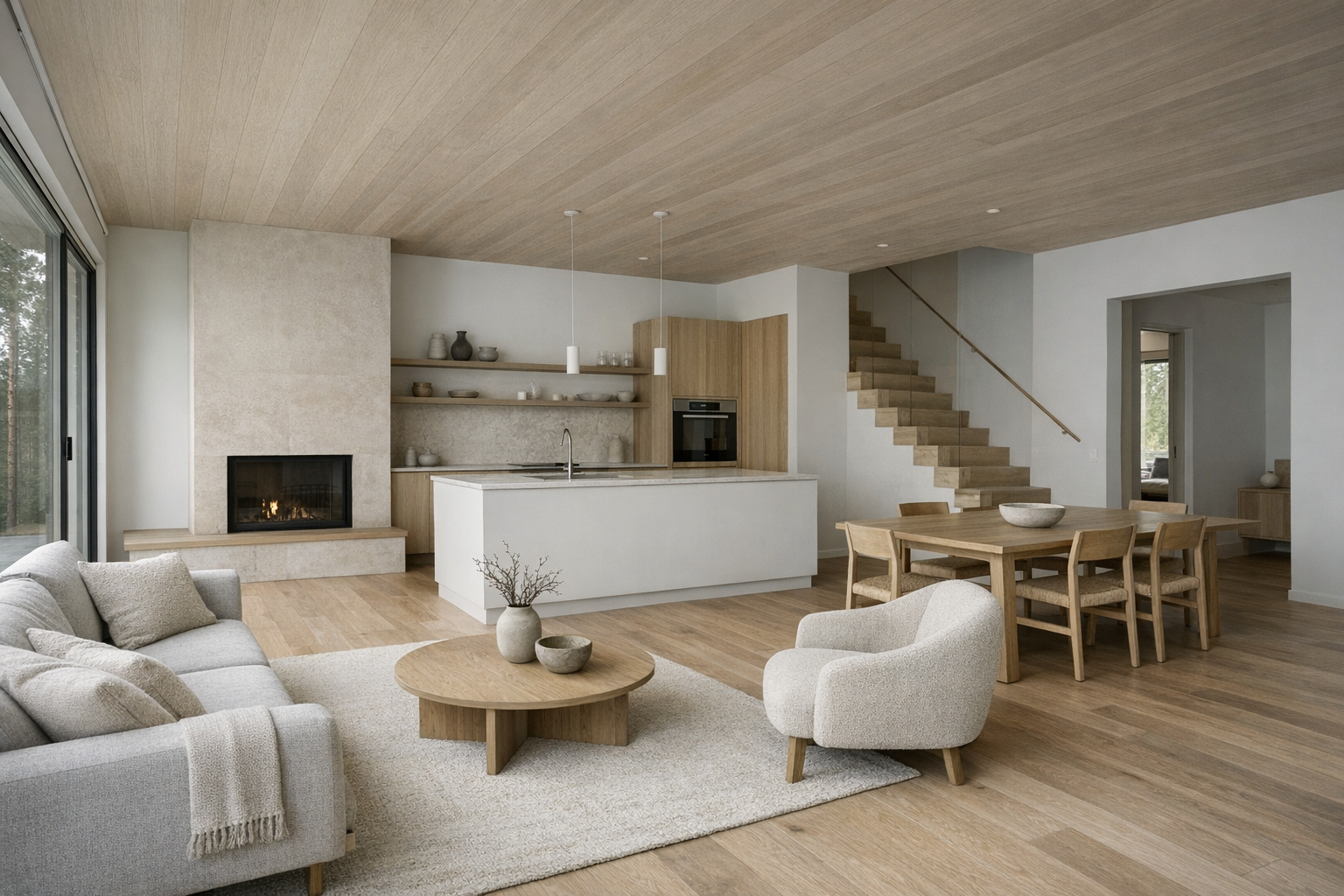 Demobild av ett ombyggnadsobjekt i Esbo