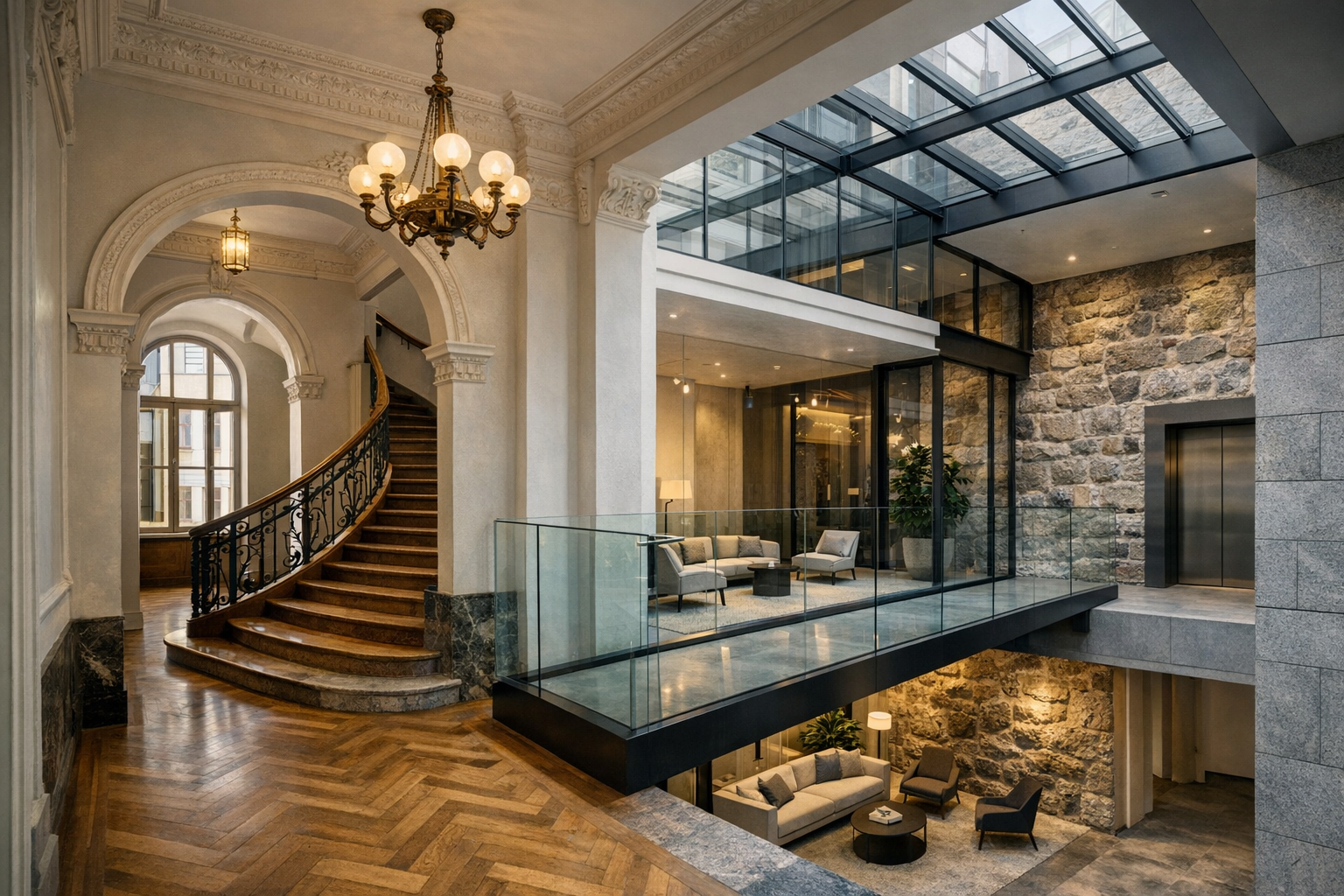 Demobild av en historisk stamrenoveringsplats