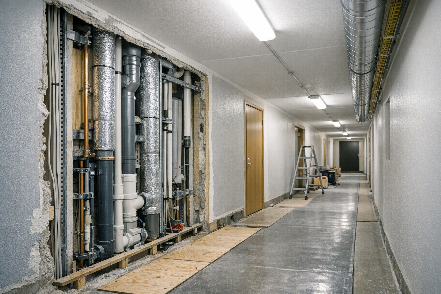 Demobild av ett stort tekniskt byggprojekt